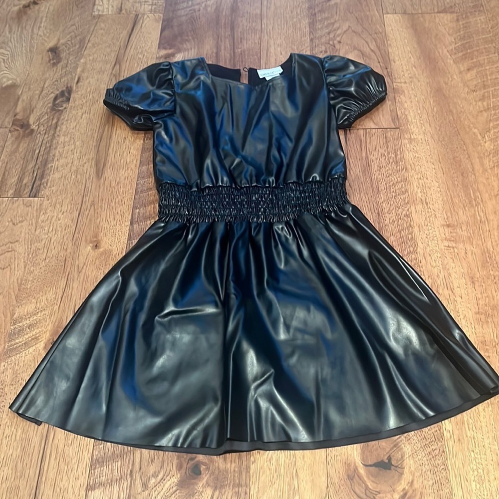 Cheryl Creations Girl’s Pu Leather Dress Size M